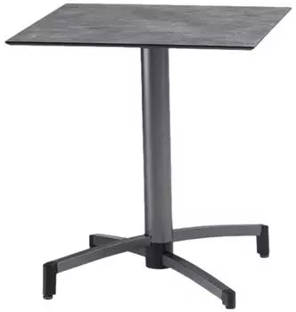 Kettler TUBE Klapptisch Aluminium 80x80cm schiefer/anthrazit (0105214-700C+0105228-3300)