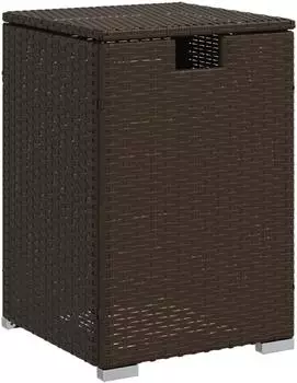 vidaXL Propan-Tank-Verstecktisch braun 40x40x60cm Poly Rattan (366295)