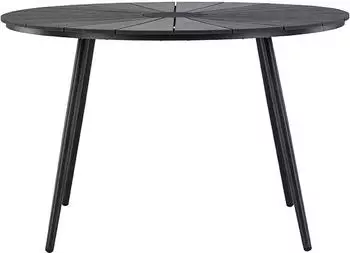 Venture Home San Vito Gartentisch rund Ø120cm, schwarz, Metall