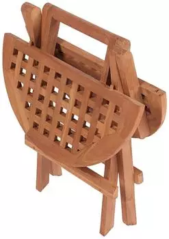 Mr. Deko Dorset Beistelltisch Teakholz rund Ø50cm klappbar (02115)