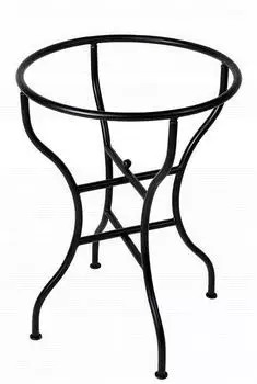 Marrakesch Orient & Mediterran Interior Mosaiktisch Gestell, Schmiedeeisen, schwarz, Ø60cm, H75cm (eg060)