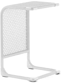 Sieger Samoa Beistelltisch Aluminium weiß, 35x40x60cm