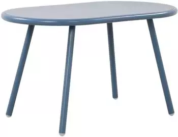 CLP Velva Couchtisch oval, Kunststoff, blau, wetterfest (324305)