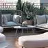 CLP Velva Couchtisch oval, Kunststoff, blau, wetterfest (324305)