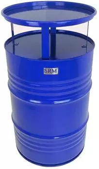 SRM Design Stehtisch Ölfass-Design blau, Ø 57cm, 108cm