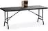 Relaxdays Klapptisch 180x72x74cm, Kunststoff/Stahl, 8 Personen, schwarz (10049598_46)