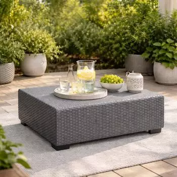 Keter Salta Lounge-Tisch Rattanoptik anthrazit (236104)