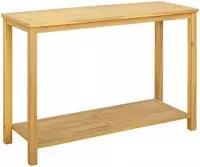 vidaXL Gartenkonsole Tisch Helles Akazienholz 110 x 40 x 75 cm