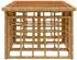 vidaXL Gartentisch PE-Rattan und Glas, natur, 100x55x37cm (42035142)