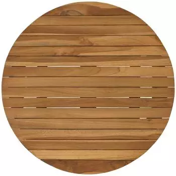 vidaXL Tischplatte rund &Oslash;60x3,5cm massives Teakholz natur (42033151)
