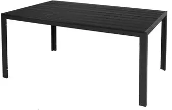 Mojawo Gartentisch Aluminium Nonwood anthrazit/schwarz 180x90cm