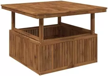 vidaXL Gartenkaffeetisch Akazienholz massiv, h&ouml;henverstellbar (901245)