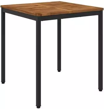 vidaXL Gartentisch natur und schwarz 70x68,5x75cm