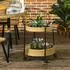 Outsunny Servierwagen Rattan 2 Regale, Outdoor (867-190V00YL)