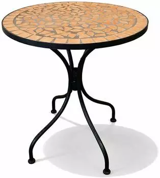Mojawo Mosaiktisch Bistrotisch &Oslash;60cm, terrakotta
