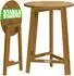 Casaria Stehtisch 2er-Set klappbar, Akazie, rund Ø80cm, 110cm hoch (997987)