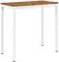 vidaXL Gartenbar-Tisch natur und weiß 108,5x55x105cm