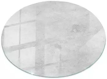Tulup ESG-Glasplatte rund, Betonstruktur mit Kratzern, &oslash;50cm (010010820100000020865)
