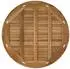 vidaXL Tischplatte rund massives Teakholz Ø80x3,5cm