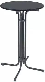 Trutzholm Stehtisch klappbar, Stahl, anthrazit, Ø70cm, 110cm (8951)
