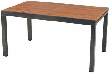Merxx Gartentisch ausziehbar 150(200)x90cm, Tischplatte in Holzoptik