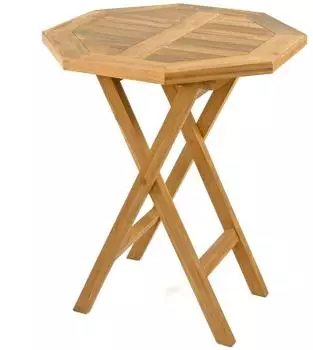 VCM Klapptisch achteckig Teakholz, Ø 60cm (96227948-0)