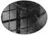 Tulup Tischplatte rund Glas Marmormuster schwarz, ⌀50cm