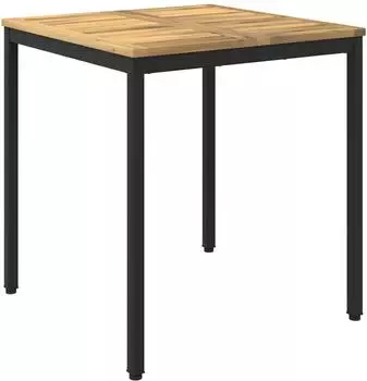 vidaXL Gartentisch weiß und schwarz 70x68,5x75cm (901756)