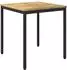 vidaXL Gartentisch weiß und schwarz 70x68,5x75cm (901756)
