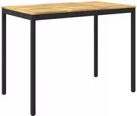 vidaXL Gartenbar-Tisch Wei&szlig; und Schwarz 141 x 80,5 x 105 cm