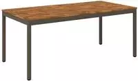 vidaXL Gartentisch Natur und Kaffee 147 x 88,5 x 75 cm