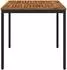 vidaXL Gartentisch 80x80,5x75cm, natur/schwarz (901310)