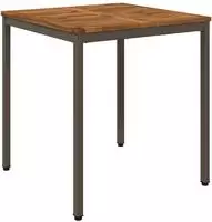 vidaXL Gartentisch Natur und Kaffee 70 x 68,5 x 75 cm