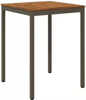 vidaXL Gartenbar-Tisch Akazie Massivholz, natur/kaffee, 80x80,5x105cm (901339)