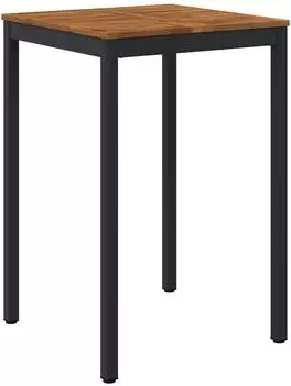 vidaXL Gartenbar-Tisch natur und schwarz 70x68,5x105cm (901334)