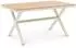 Idimex Isola Gartentisch 150x90cm wetterfest, weiß/natur (800000781069)