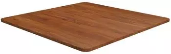 vidaXL Tischplatte quadratisch Eiche dunkelbraun 70x70x1,5cm (343017)