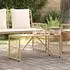vidaXL Gartentisch Poly Rattan/Stahl, natur, 80x40x40cm (42025146)