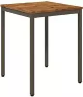 vidaXL Gartentisch Natur und Kaffee 60 x 60,5 x 75 cm