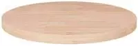 vidaXL Runde Tischplatte &Oslash;40x2,5 cm Unbehandeltes Massivholz Eiche