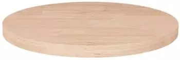vidaXL Runde Tischplatte Ø40x2,5cm Eiche massiv unbehandelt (342901)