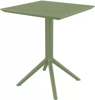 CLP Sky Klapptisch aus Kunststoff, eckig, oliv (328422)