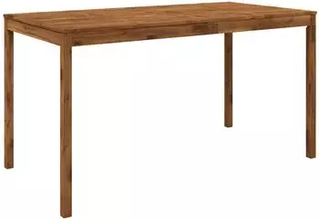 vidaXL Gartenbar-Tisch 196x100x105cm Akazien-Massivholz, natur