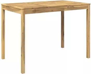 vidaXL Gartenbar-Tisch wei&szlig; 147x88,5x105cm Akazien-Massivholz