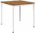 vidaXL Gartentisch 80x80,5x75cm, natur und weiß (901311)