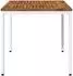 vidaXL Gartentisch 80x80,5x75cm, natur und weiß (901311)