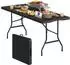 Woltu Klapptisch 180x74cm, HDPE+Metall, schwarz (W0UETT0977)