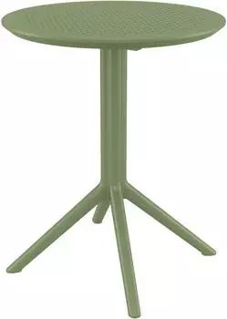 CLP Sky Klapptisch rund, Kunststoff, oliv (328424)