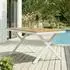Idimex Windy Gartentisch 150x90cm Alu/WPC, weiß/natur