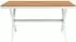 Idimex Windy Gartentisch 150x90cm Alu/WPC, weiß/natur